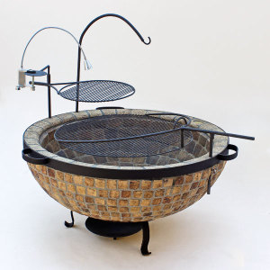 Boma Fire Pit 1100 Mosaic With Accessories.